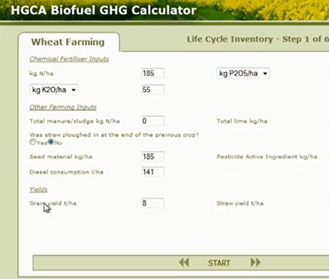 Green House Grass Calculator